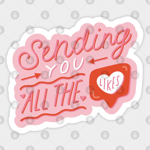 Sending You all the Likes Sticker by Doodle by Meg